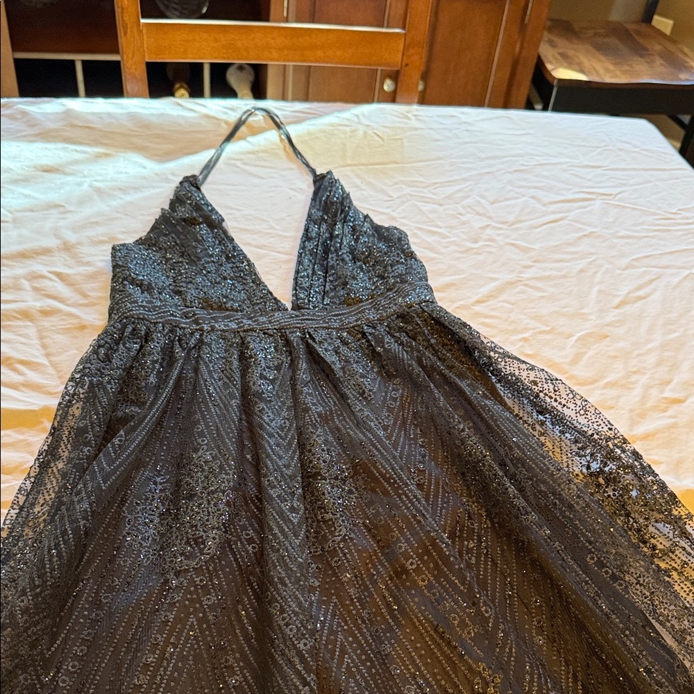 Windsor Black Lace Prom Dress